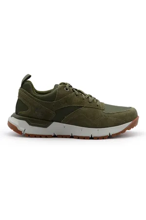 Timberland Buty, Mężczyzna, Zielony, 42 EU, Zielone Skórzane Sneakers Stylowa Funkcjonalność
