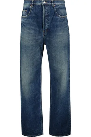 Saint Laurent Jeansy, Mężczyzna, Niebieski, W30, Denim, Jeansyy z wysokim stanem, prosty krój