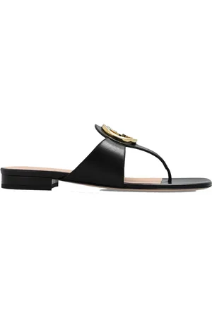 Gucci Buty, Kobieta, Czarny, 37 EU, Blondie Płaskie Sandały