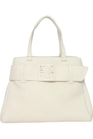 Armani Exchange Torebki, Kobieta, Biały, ONE SIZE, Torebka z eko skóry z logo