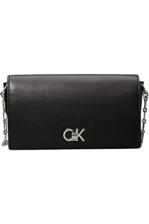 Calvin Klein Torebki, Kobieta, Czarny, ONE SIZE, Poliester, Regulowana torba na ramię - Czarna
