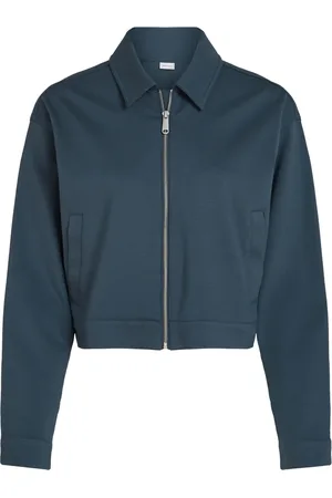 Calvin Klein Kurtki, Kobieta, Niebieski, XS, Kurtka przejściowa z dzianiny z Circulose®