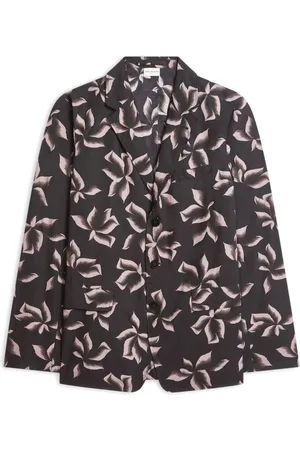 DRIES VAN NOTEN Kurtki, Mężczyzna, Fioletowy, M, Brązowa Kamizelka z Guzikami