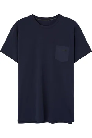 RRD Koszulki, Mężczyzna, Niebieski, L, Granatowy T-shirt z kieszenią