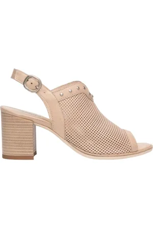 Nero Giardini Buty, Kobieta, Żółty, 38 EU, Złote Sandały Damskie