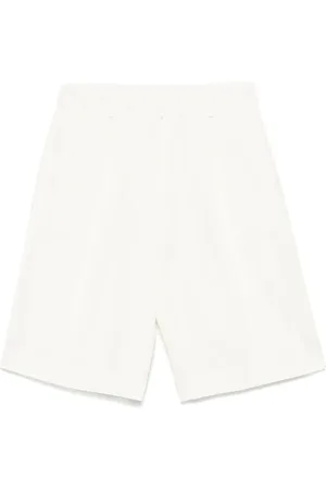 Calvin Klein Szorty, Kobieta, Biały, 2XS, Białe Szorty z Ukrytym Zapięciem