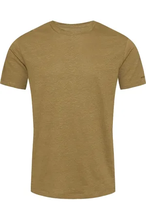 Orlebar Brown Koszulki, Mężczyzna, Zielony, XL, Koszulka lniana, Slim Fit, Wyprodukowana w Portugalii