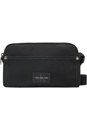 Calvin Klein Torebki, Mężczyzna, Czarny, ONE SIZE, Torba na ramię - Naszywka, Czarna