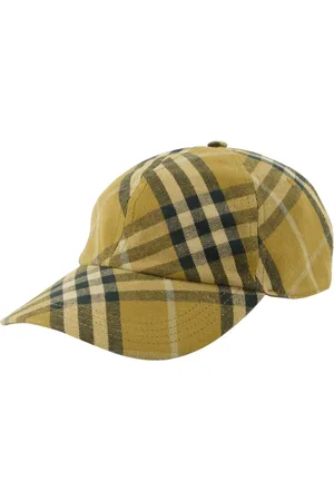 Burberry Akcesoria, unisex, Beżowy, M, Kapelusz w Kratę Styl Vintage Unisex