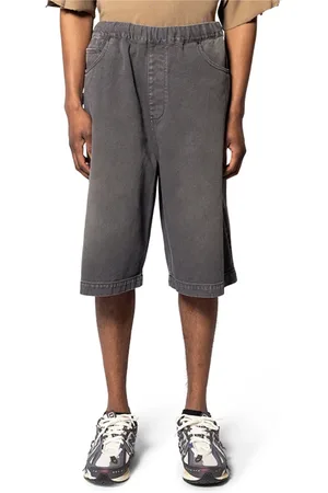 Entire Studios Szorty, Mężczyzna, Czarny, M, Denim, Stone Light Denim Shorts Surface Wave