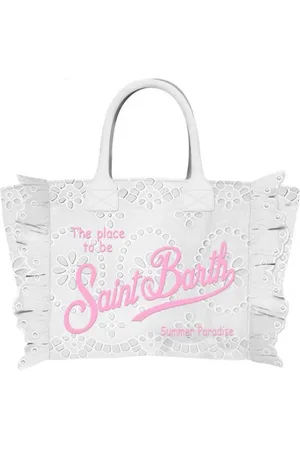 MC2 SAINT BARTH Torebki, Kobieta, Biały, ONE SIZE, Torba na ramię z zamknięciem na zamek błyskawiczny