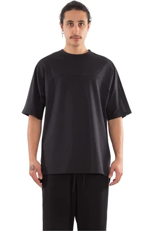 Y-3 Koszulki, Mężczyzna, Czarny, M, Czarna Mesh 3-Stripes Tee