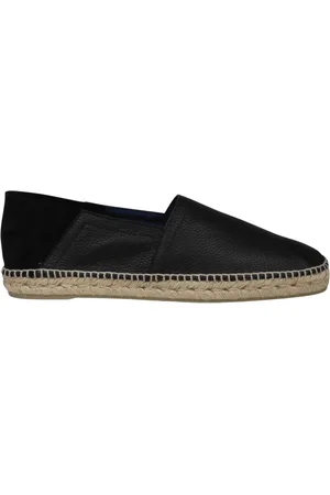 Castaner Buty, Mężczyzna, Czarny, 44 EU, Zamsz, Skórzane Espadryle z Wkładką z Juty