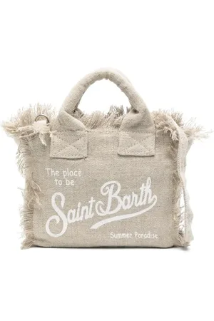 MC2 SAINT BARTH Torebki, Kobieta, Beżowy, ONE SIZE, Mini Linen Vanity Tote Bag