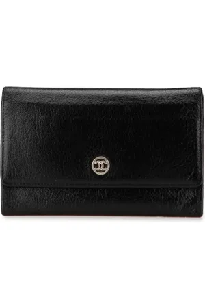 CHANEL Pre-owned, Kobieta, Czarny, ONE SIZE, Skóra, Pre-owned skórzane portfele