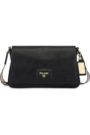 Pollini Torebki, Kobieta, Czarny, ONE SIZE, Heritage Torba na Ramię z Zdejmowanym Charmem