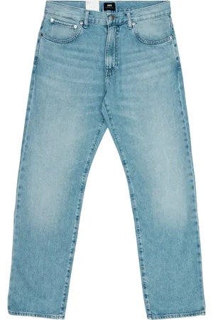 Edwin Jeansy, Mężczyzna, Niebieski, W34, Platinum Cotton Straight Leg Jeansy