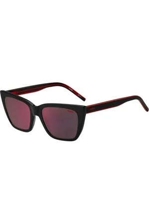 HUGO BOSS Akcesoria, Kobieta, Czarny, ONE SIZE, Eleganckie Czarne Okulary przeciwsłoneczne z ochroną UV