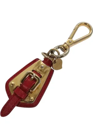 Prada Pre-owned, unisex, Żółty, ONE SIZE, Pre-owned Canvas key-holders