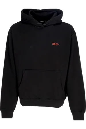 DOLLY NOIRE Bluzy, Mężczyzna, Czarny, XL, Czarna bluza z kapturem Hanuman