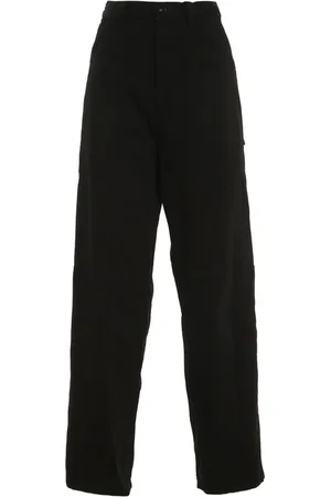 YOHJI YAMAMOTO Spodnie, Kobieta, Czarny, M, Stylowe spodnie robocze