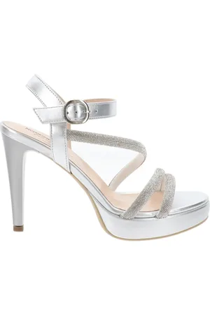 Nero Giardini Buty, Kobieta, Szary, 39 EU, Skórzane buty na obcasie dla kobiet