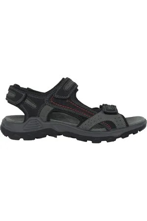 Rohde Buty, Mężczyzna, Czarny, 45 EU, Czarny męski sandał z wkładką pamięciową