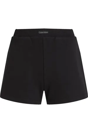 Calvin Klein Szorty, Kobieta, Czarny, S, Bawełna, Szorty z regeneracyjnej bawełny w regularnym fasonie