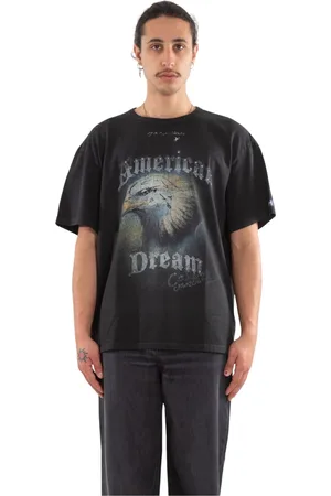 MISBHV Koszulki, Mężczyzna, Czarny, L, Dream Tee w Praniu Czarny