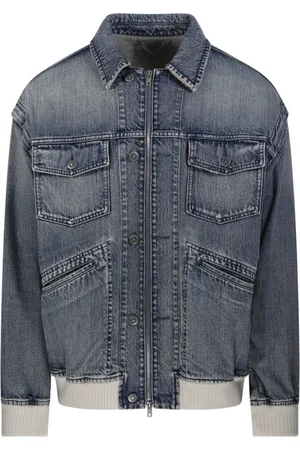 Golden Goose Kurtki, Mężczyzna, Niebieski, L, Denim, Niebieska Kurtka Dżinsowa Nixon
