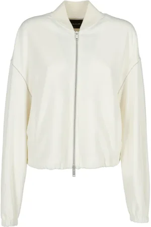 Fabiana Filippi Bluzy, Kobieta, Biały, M, Nowoczesna Kurtka Bomber