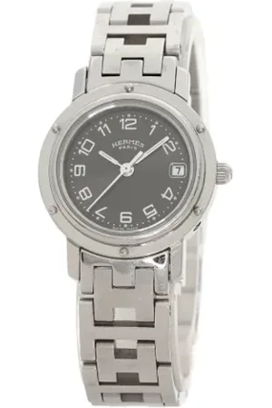Hermès Pre-owned, Kobieta, Czarny, ONE SIZE, Pre-owned Stainless Steel watches