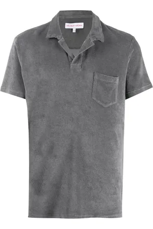 Orlebar Brown Koszulki, Mężczyzna, Szary, L, Polo Shirts