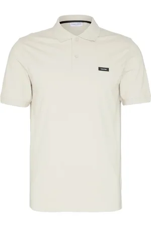 Calvin Klein Koszulki, Mężczyzna, Beżowy, 3XL, Bawełna, Polo Shirts