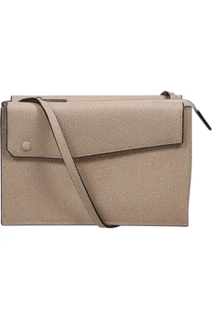 VALEXTRA Torebki, Kobieta, Beżowy, ONE SIZE, Beżowa Cachemire Torba Trio Crossbody