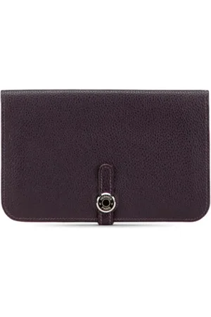 Hermès Pre-owned, Kobieta, Fioletowy, ONE SIZE, Skóra, Pre-owned skórzane portfele