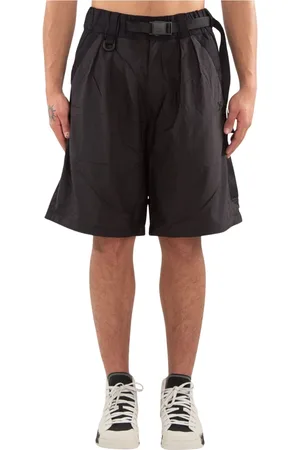 Y-3 Szorty, Mężczyzna, Czarny, L, Nylon, Czarne Ultralight Nylon Shorts