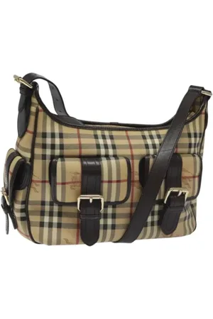 Burberry Pre-owned, Kobieta, Beżowy, ONE SIZE, Pre-owned Canvas shoulder-bags