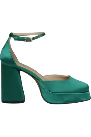 ROBERTO FESTA Buty, Kobieta, Zielony, 40 EU, Satin Chunky Heel Obcasy