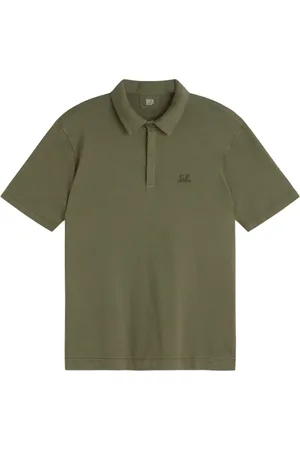 C.P. Company Koszulki, Mężczyzna, Zielony, XL, Nowoczesny Polo Shirt