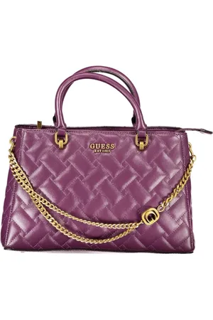 Guess Torebki, Kobieta, Fioletowy, ONE SIZE, Len, Lila Torba z Polietylenu w Stylu Gracelynn