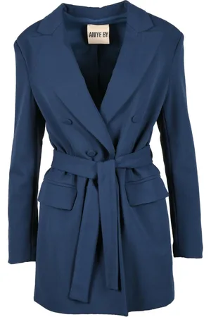 ANIYE BY Kurtki, Kobieta, Niebieski, 2XS, Elegancka Kurtka z Poliestru i Elastanu