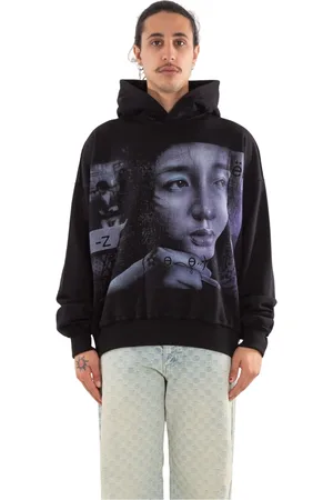 MISBHV Bluzy, Mężczyzna, Czarny, M, Bluza z grafiką w kolorze czarnym