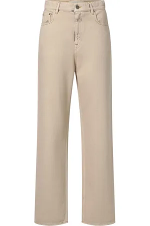 Golden Goose Jeansy, Kobieta, Beżowy, W26, Dżinsy z szeroką nogawką