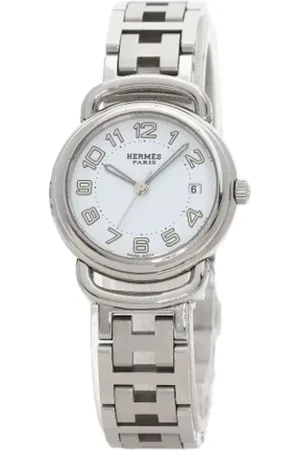 Hermès Pre-owned, Kobieta, Biały, ONE SIZE, Pre-owned Stainless Steel watches