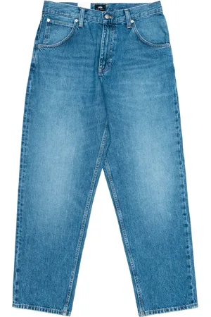 Edwin Jeansy, Mężczyzna, Niebieski, W34, Denim, Arctic Denim Spodnie z Szeroką Nogawką