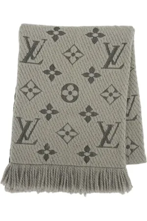 LOUIS VUITTON Pre-owned, unisex, Szary, ONE SIZE, Wełna, Pre-owned Wool scarves