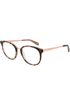 Guess Akcesoria, unisex, brązowy, ONE SIZE, Brązowe Okrągłe Oprawki Optyczne z Acetatowymi Soczewkami