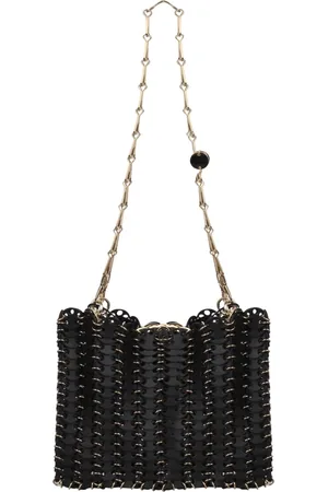 Paco rabanne Torebki, Kobieta, Czarny, ONE SIZE, Torba na ramię 1969 z paskami łańcuchowymi
