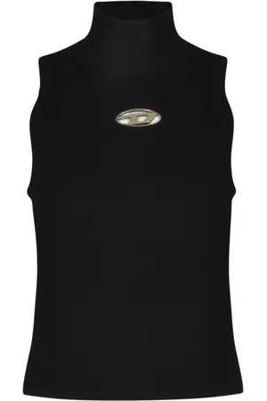 Diesel Koszulki, Kobieta, Czarny, L, Stylowe Swetry Kolekcja